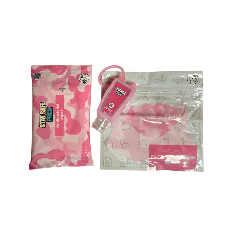Wholesale Pink Adult Stay Safe Care Pack - (Case of 24)