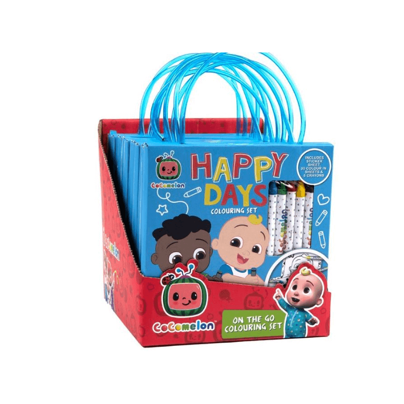 Cocomelon Happy Days On The Go Colouring Set