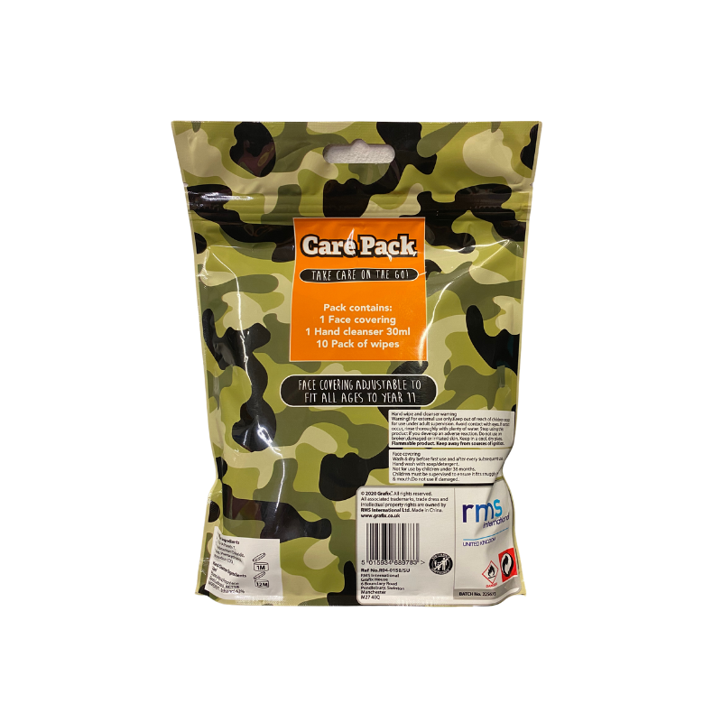 Wholesale Junior On The Go Care Packs Camouflage - (Case of 24)