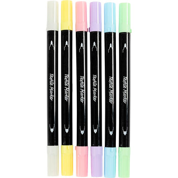 Pastel Colours Marker - 6 Pack