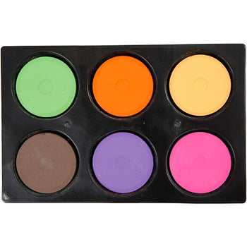 Multicoloured Transparent Tempera Watercolours - 6 Pack 16mm x 44mm