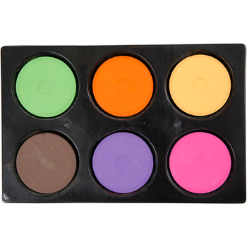 Multicoloured Transparent Tempera Watercolours - 6 Pack 16cm x 57mm