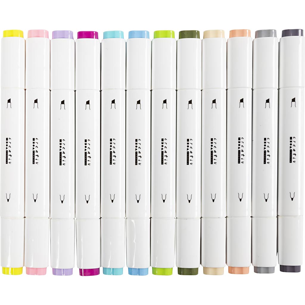 Pastel Colour Marker - 12 Pack