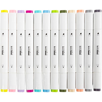 Pastel Colour Marker - 12 Pack