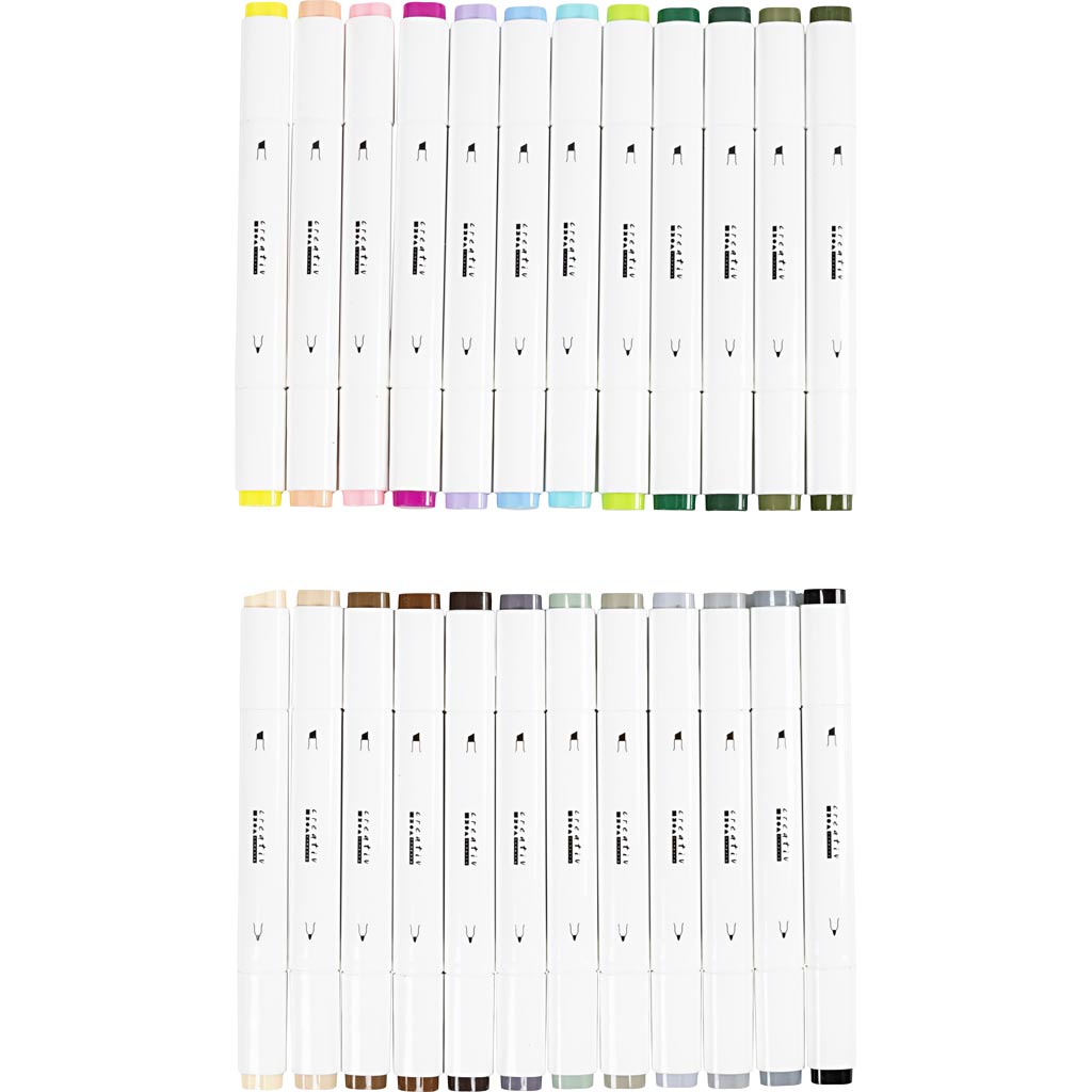 Pastel Colours Marker - 24 Pack