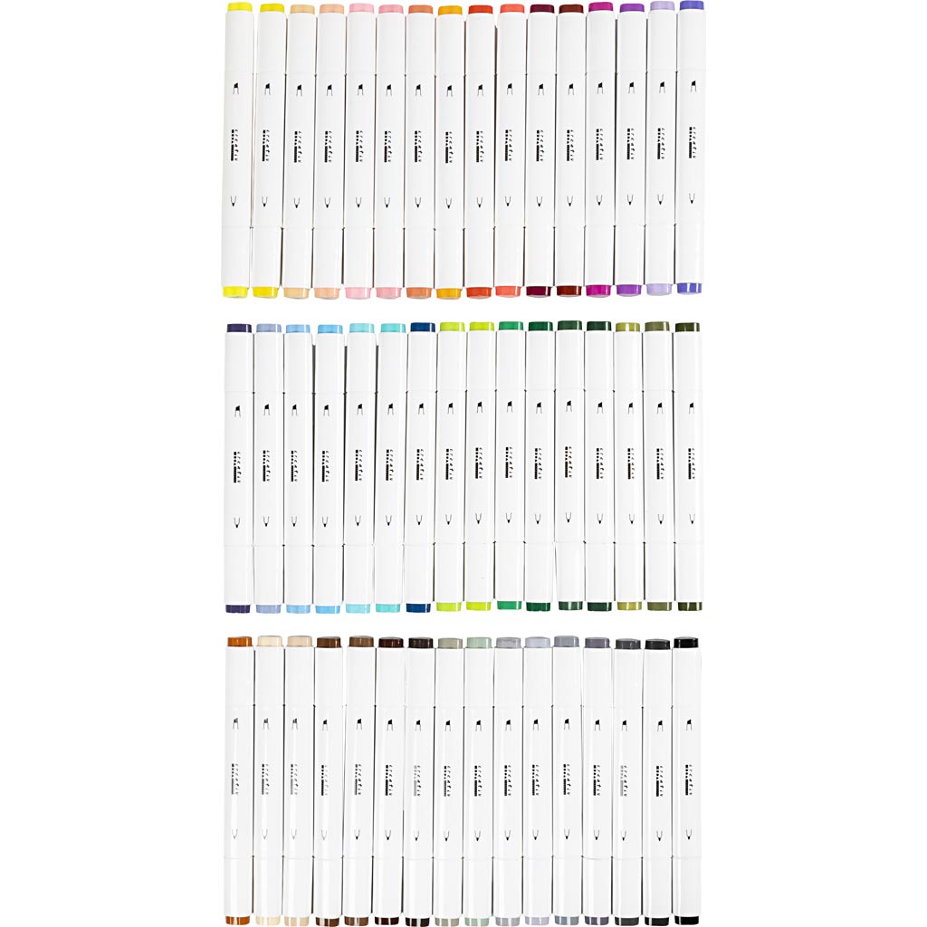 Standard Colours Marker Set - 48 Pack – PoundFun