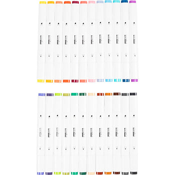 Multicoloured Marker Set - 24 Pack