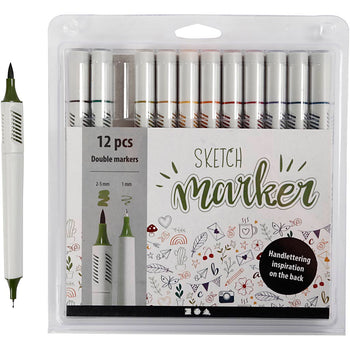 Sketch Marker Water-Based Ink 12 Pack