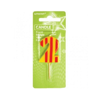 Wholesale Number 2 Birthday Party Candle - (Case of 12)