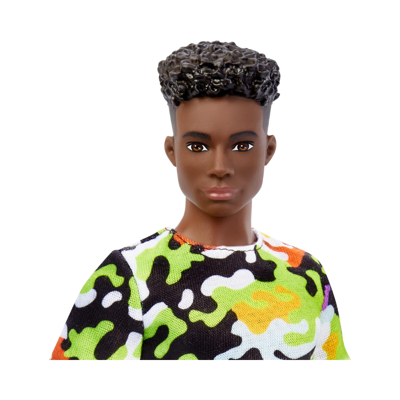 Mattel Barbie Fashionista Ken Doll - Black Curly Hair 