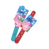 Wholesale Peppa Pig Silicone Snap Band with Peppa - (Case of 12)