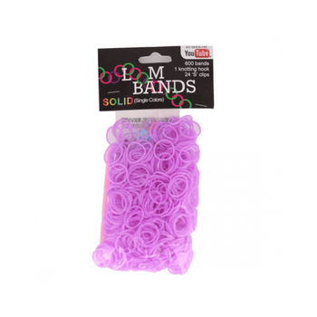 Wholesale 600 Purple Loom Bands - (Case of 16)