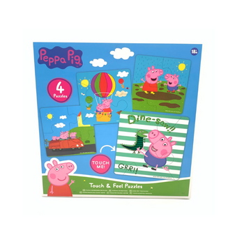 Peppa Pig Touch & Feel Sensory Puzzles Set of 4