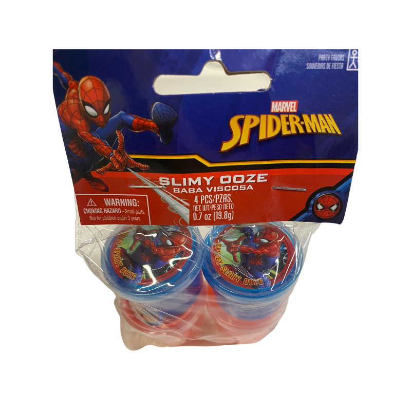 Spiderman Slime Pots Pack of 4