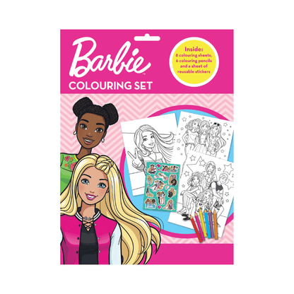 Mattel Barbie Colouring Set with Stickers