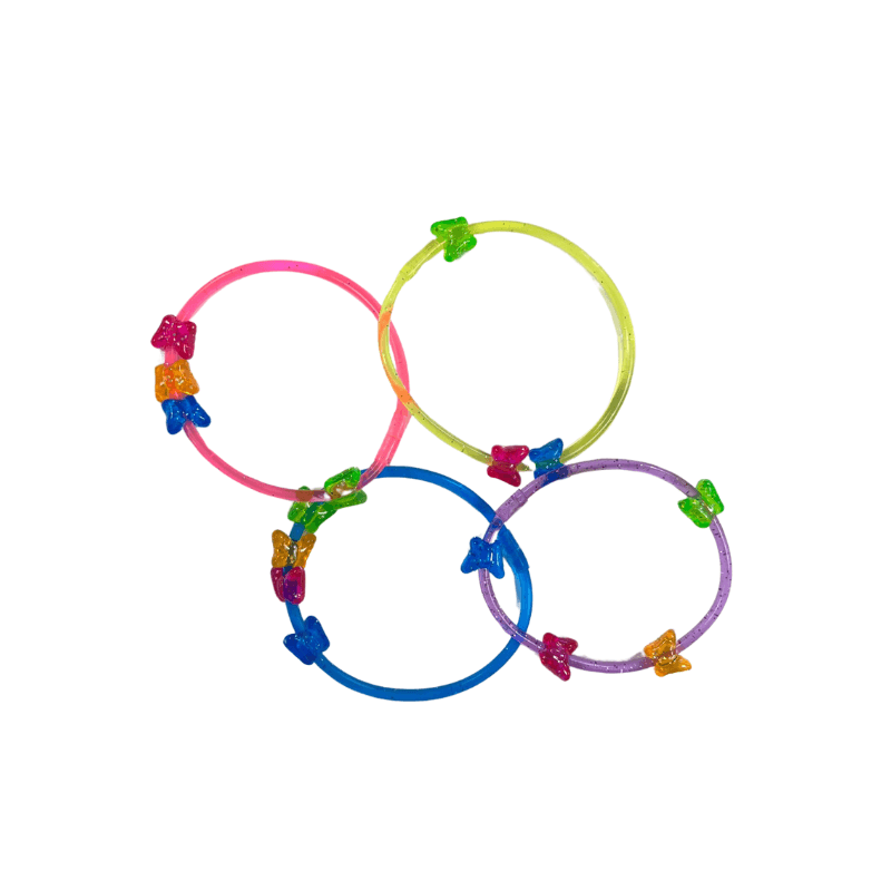 4 Butterfly Colourful Bracelets