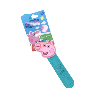 Wholesale Peppa Pig Silicone Snap Band with George - (Case of 12)