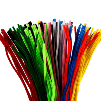 Assorted Colours Pipe Cleaners - 200 Pack 45cm x 6mm