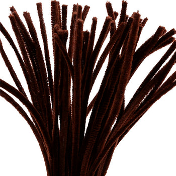 Brown Pipe Cleaners - 50 Pack 30cm x 6mm