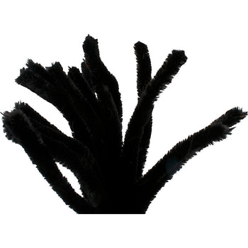 Black Pipe Cleaners - 15 Pack 30cm x 15mm
