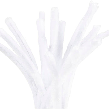 White Pipe Cleaners - 15 Pack 30cm x 15mm