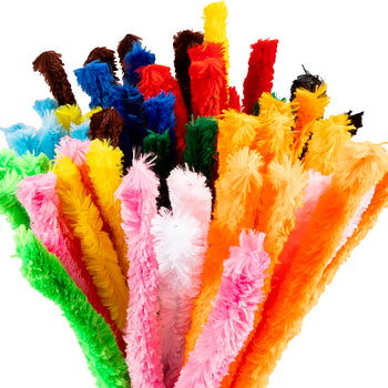 Assorted Colours Pipe Cleaners - 60 Pack 45cm x 25mm