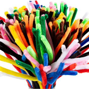 Assorted Colours Pipe Cleaners - 200 Pack 30cm x 9mm