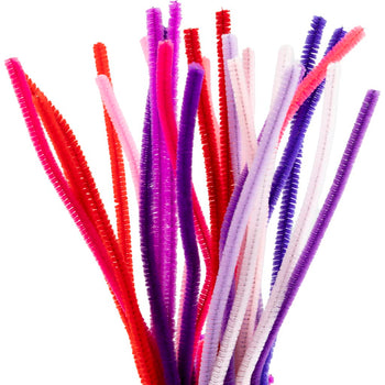 Purple/Pink Harmony Pipe Cleaners - 25 Pack 30cm x 6mm
