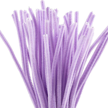 Purple Pipe Cleaners - 50 Pack 30cm x 6mm
