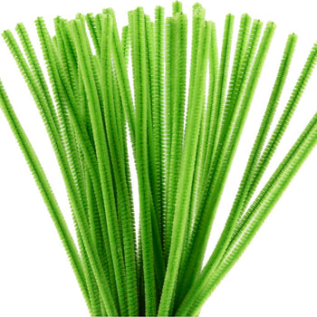 Leaf Green Pipe Cleaners - 50 Pack 30cm x 6mm