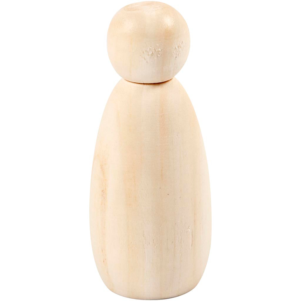 Wooden Figure Body - 3 Pack 8cm x 3.8mm