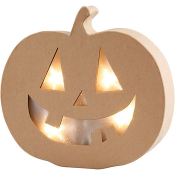 Halloween Pumpkin Light Paper Mache Decoration