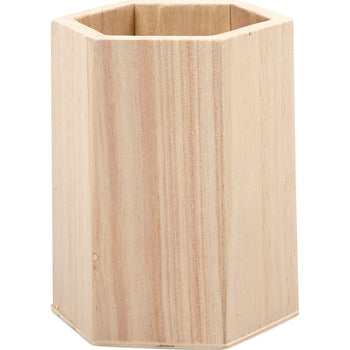 Wooden Pencil Holder - 10.5cm x 8cm