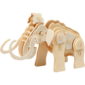 Mammoth Wooden 3D Construction Figures Toy Craft Kit