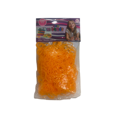 Wholesale 600 Neon Orange Loom Bands - (Case of 24)