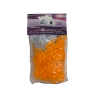 Wholesale 600 Neon Orange Loom Bands - (Case of 24)