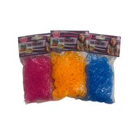 Wholesale 600 Neon Orange Loom Bands - (Case of 24)