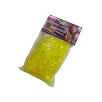 Wholesale 600 Neon Yellow Loom Bands - (Case of 24)