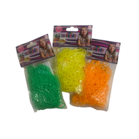 Wholesale 600 Neon Yellow Loom Bands - (Case of 24)