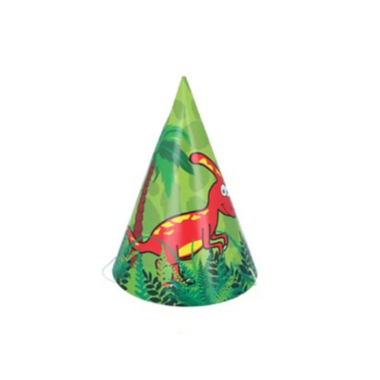 Dinosaur Cone Party Hats Pack of 6