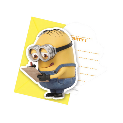 Wholesale 6 Minions Kids Party Invitations - (Case of 24)