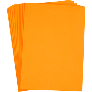 Orange Foam Sheets - 10 Sheets A4