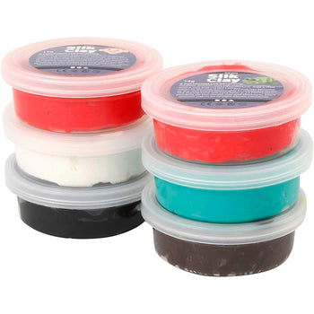Christmas Colours Silk Clay Tubs - 14g 6 Pack