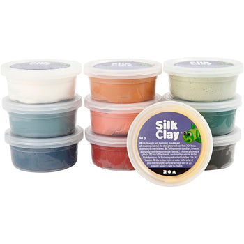 Mute Colours Silk Clay Tubs - 40g 10 Pack