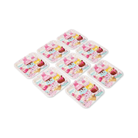 Wholesale Large Num Noms Square Party Plates - Pack of 8 - (Case of 6)