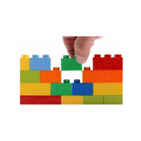 Wholesale Building Blocks Assorted Size & Colours 1000 Piece Set - (Case of 6)