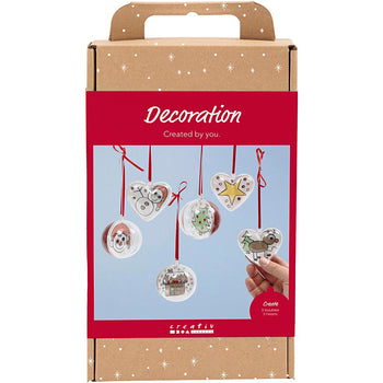 Acrylic Ornament Decoration Craft Kit - 6 Pack