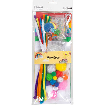 Rainbow Themed Crafting Assortment Pack Craft Kit