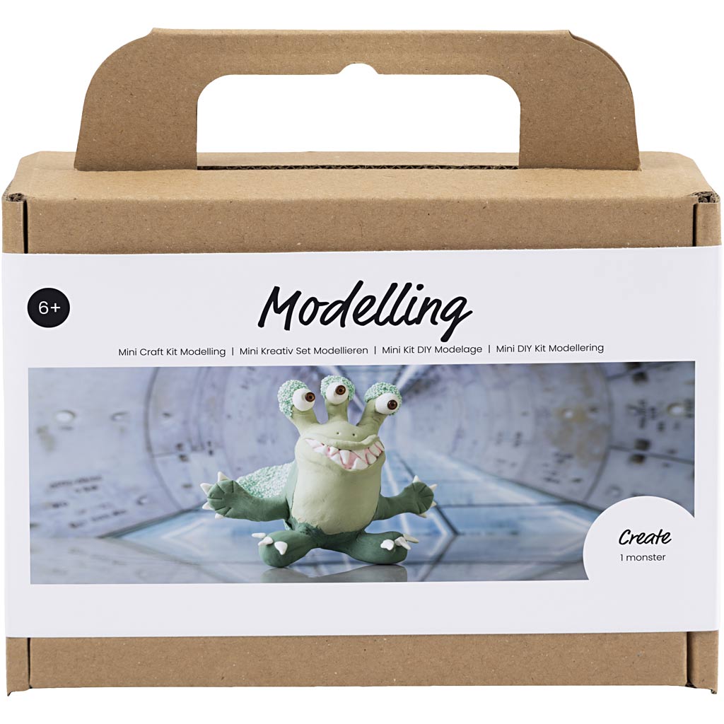 Monster Lulu Light Green Dark Green Modelling Craft Kit
