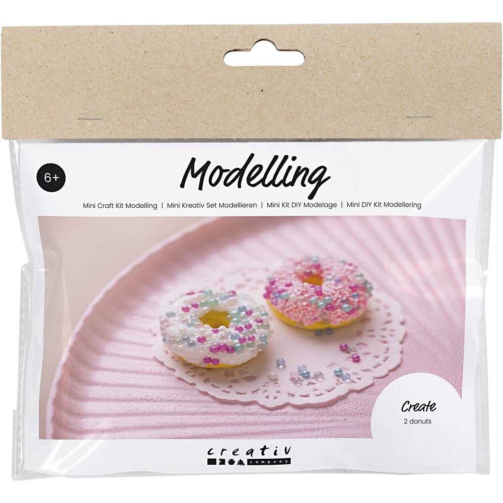 Donut Mini Craft Kit Silk and Foam Clay